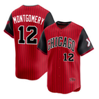 Chicago White Sox #12 Colson Montgomery Red Black Fotopoulosg 2025 City Connect Limited Stitched Jersey