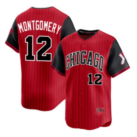 Chicago White Sox #12 Colson Montgomery Red Black Fotopoulosg 2025 City Connect Limited Stitched Jersey