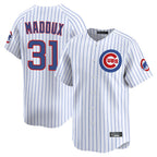 Chicago Cubs #31 Greg Maddux Player White Fotopoulosg Limited Home Game Stitched Jerseys