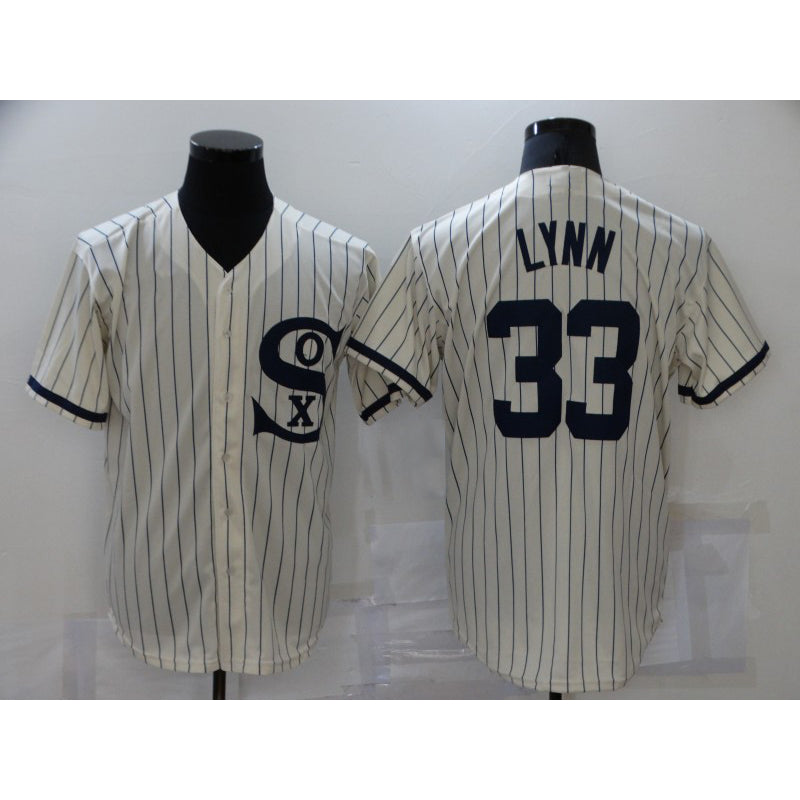 Chicago White Sox #33 Lance Lynn 2021 Cream Fotopoulosg Field of Dreams Name Cool Base Stitched Jersey