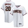 Arizona Diamondbacks #20 Luis Gonzalez Player White Fotopoulosg Home Game Stitched Jerseys