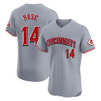 Cincinnati Reds #14 Pete Rose Player Gray Fotopoulosg Limited Elite Home Stitched Jerseys