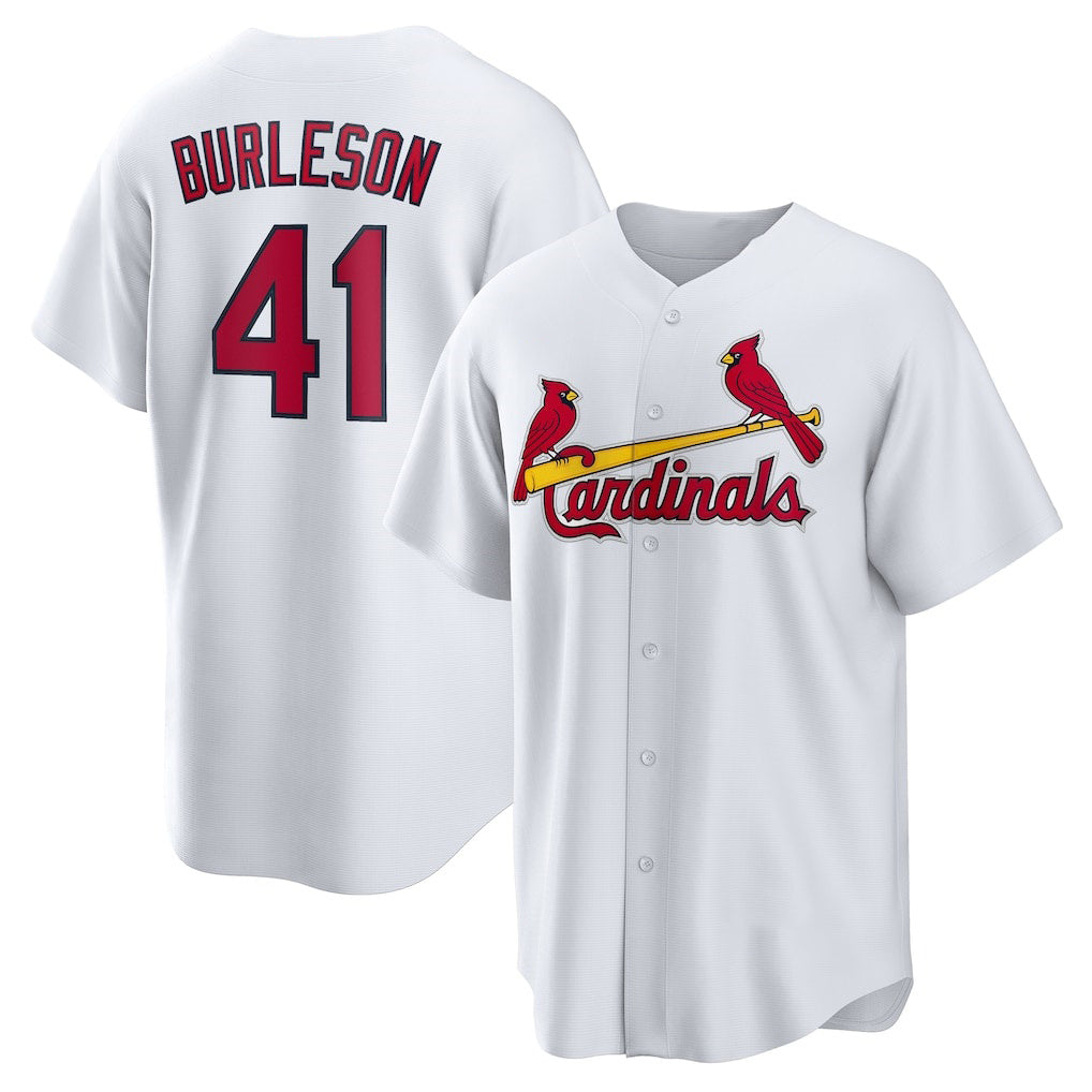 St. Louis Cardinals #41 Alec Burleson White Fotopoulosg Home Replica Jersey