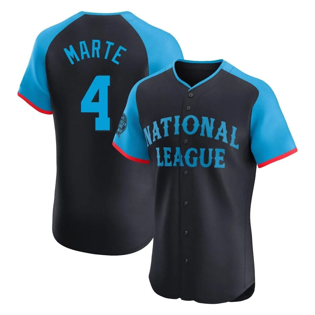 Arizona Diamondbacks #4 Ketel Marte Player Black Fotopoulosg National League All-Star Limited Elite Home Game Stitched Jerseys