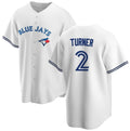 Toronto Blue Jays #2 Justin Turner White Fotopoulosg Cool Base Stitched Jersey