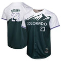 Colorado Rockies #23 Kris Bryant Player Green Fotopoulosg City Connect Limited Home Game Stitched Jerseys