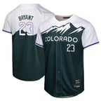 Colorado Rockies #23 Kris Bryant Player Green Fotopoulosg City Connect Limited Home Game Stitched Jerseys