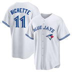 Toronto Blue Jays #11 Bo Bichette White Fotopoulosg Replica Player Jersey