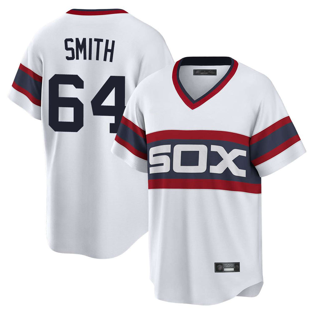 Chicago White Sox #64 Shane Smith Player White Fotopoulosg T-shirt Home Game Stitched Jerseys
