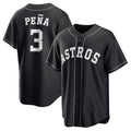 Houston Astros #3 Jeremy Pena Player Black Fotopoulosg Home Game Stitched Jerseys