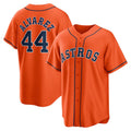 Houston Astros #44 Yordan ¨¢lvarez Orange Fotopoulosg Alternate Replica Player Jersey