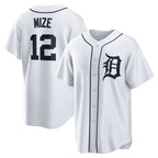 Detroit Tigers #12 Casey Mize White Fotopoulosg Home Replica Jersey