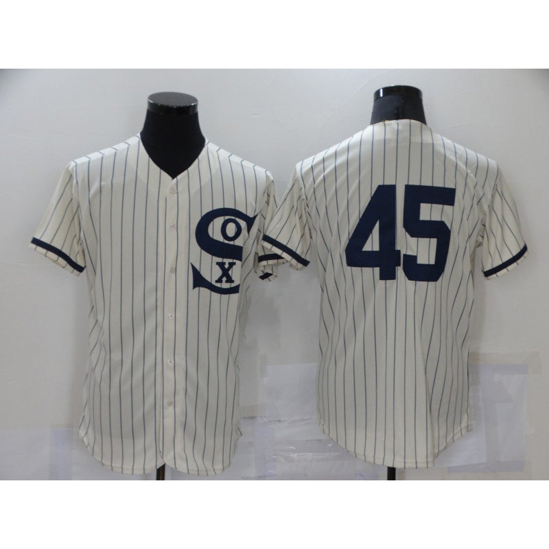 Chicago White Sox #45 Michael Jordan 2021 Cream Navy Fotopoulosg Field of Dreams Flex Base Stitched Jersey