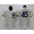 Chicago White Sox #45 Michael Jordan 2021 Cream Navy Fotopoulosg Field of Dreams Flex Base Stitched Jersey