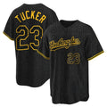 Los Angeles Dodgers #23 Kyle Tucker Player Black Gold Fotopoulosg Limited Home Stitched Jerseys