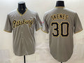 Pittsburgh Pirates #30 Paul Skenes Gray Fotopoulosg Limited Stitched Jersey