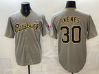 Pittsburgh Pirates #30 Paul Skenes Gray Fotopoulosg Limited Stitched Jersey