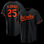 Baltimore Orioles #25 Pete Alonso Black Fotopoulosg Alternate Replica Jersey