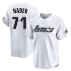 Houston Astros #71 Josh Hader Player White Fotopoulosg Throwback Cooperstown Collection Limited Stitched Jerseys