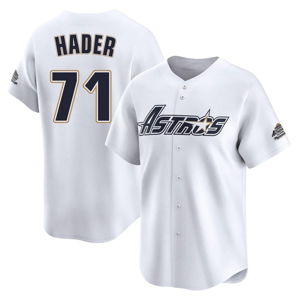Houston Astros #71 Josh Hader Player White Fotopoulosg Throwback Cooperstown Collection Limited Stitched Jerseys