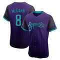 Arizona Diamondbacks #8 James McCann Player Purple Fotopoulosg City Connect Limited Elite Home Game Stitched Jerseys