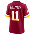 W.Commanders #11 Luke McCaffrey Burgundy Fotopoulosg Game Jersey