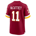 W.Commanders #11 Luke McCaffrey Burgundy Fotopoulosg Game Jersey