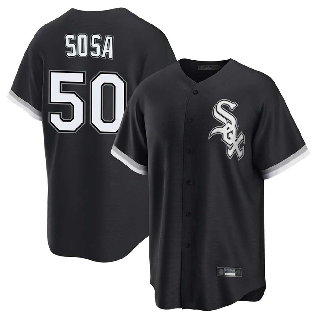 Chicago White Sox #50 Lenyn Sosa Player Black Fotopoulosg Home Game Stitched Jerseys