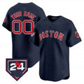 Custom Boston Red Sox 2024 Spring Training Patch Vapor Premier Limited Jersey ¨C Navy Fotopoulosg