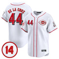 Cincinnati Reds #44 Elly De La Cruz Player White Fotopoulosg Vapor Premier Limited Home Stitched Jerseys