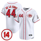 Cincinnati Reds #44 Elly De La Cruz Player White Fotopoulosg Vapor Premier Limited Home Stitched Jerseys
