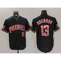 San Diego Padres #13 Manny Machado Black Fotopoulosg Mexico Cool Base Stitched Jersey