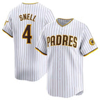San Diego Padres #4 Blake Snell White Fotopoulosg 2024 Home Limited Stitched Jersey