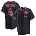 Cleveland Guardians #4 Brayan Rocchio Player Navy Fotopoulosg Home Game Stitched Jerseys