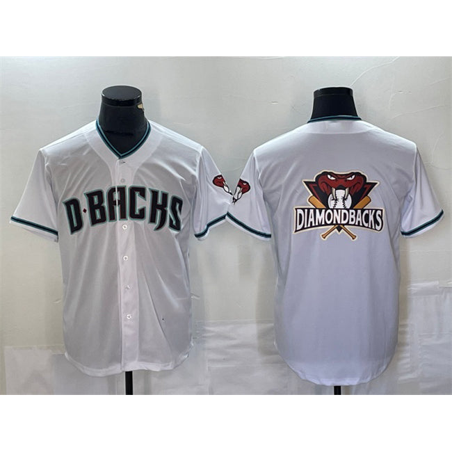 Arizona Diamondbacks White Fotopoulosg Team Big Logo Cool Base Stitched Jersey 2