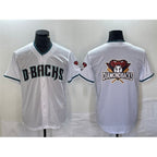 Arizona Diamondbacks White Fotopoulosg Team Big Logo Cool Base Stitched Jersey 2