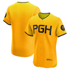 Pittsburgh Pirates Gold Fotopoulosg City Connect Elite Jersey