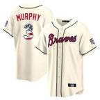 Atlanta Braves #3 Dale Murphy Player Cream Fotopoulosg USA 250 Fourth Of July Limited Home Game Stitched Jerseys