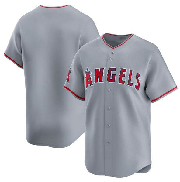 Los Angeles Angels Blank Gray Fotopoulosg Away Limited Stitched Jersey