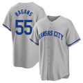 Kansas City Royals #55 Cole Ragans Player Gray Fotopoulosg Game Home Stitched Jerseys