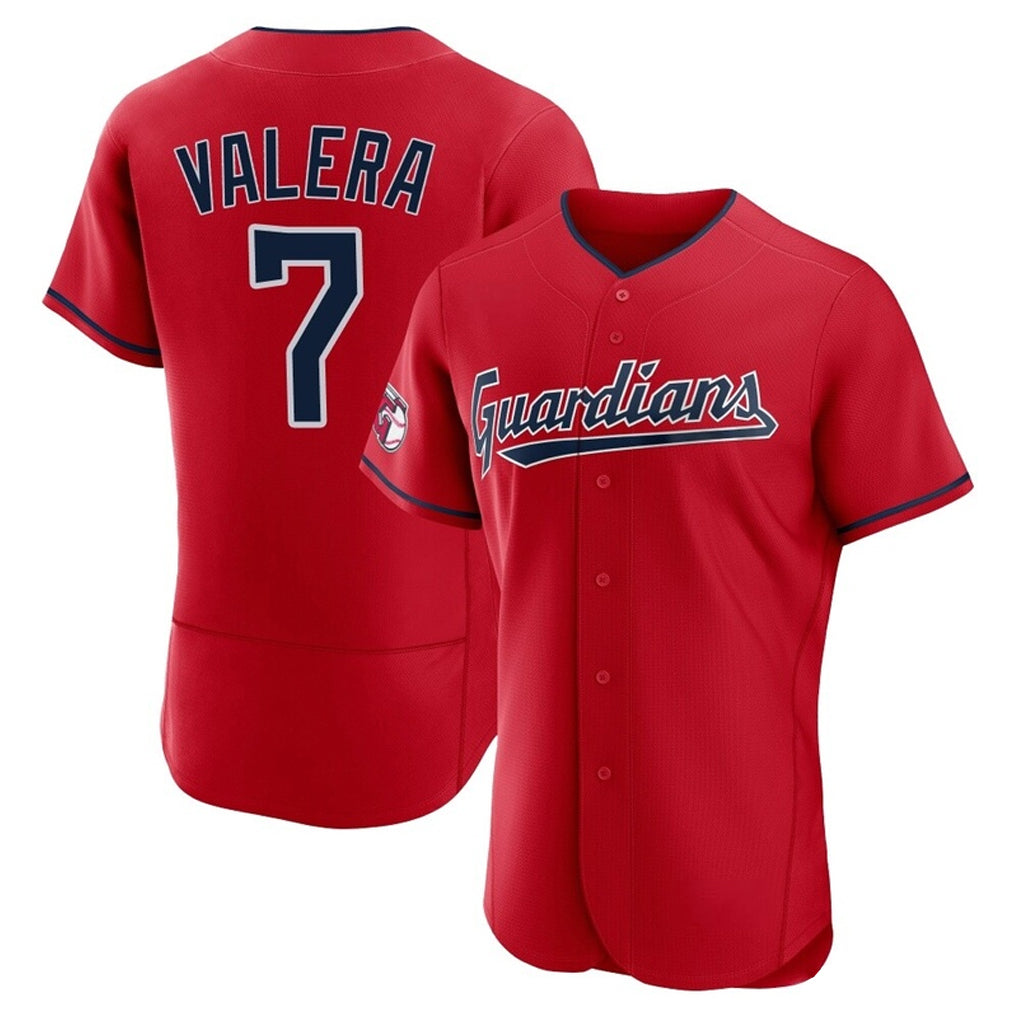Cleveland Guardians #7 George Valera Player Red Fotopoulosg Limited Elite Home Stitched Jerseys