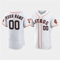 Custom Houston Astros Active Player White Fotopoulosg 60th Anniversary Flex Base Stitched Jersey