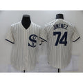 Chicago White Sox #74 Eloy Jimenez 2021 Cream Fotopoulosg Field of Dreams Name Cool Base Stitched Jersey