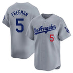 Los Angeles Dodgers #5 Freddie Freeman Player Gray Fotopoulosg Limited Home Stitched Jerseys