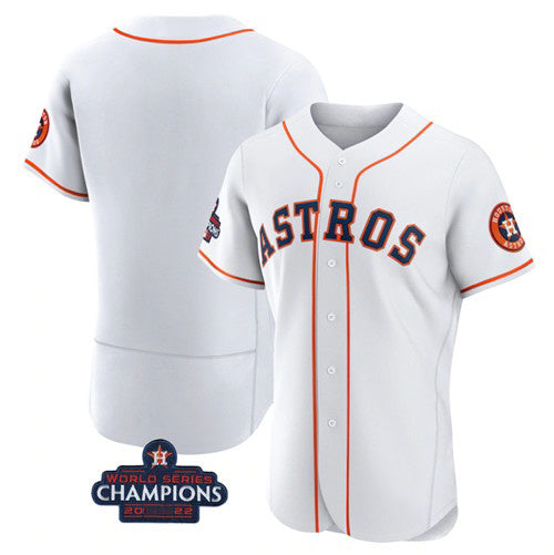 Houston Astros Blank White Fotopoulosg 2022 World Series Champions Flex Base Stitched Jersey