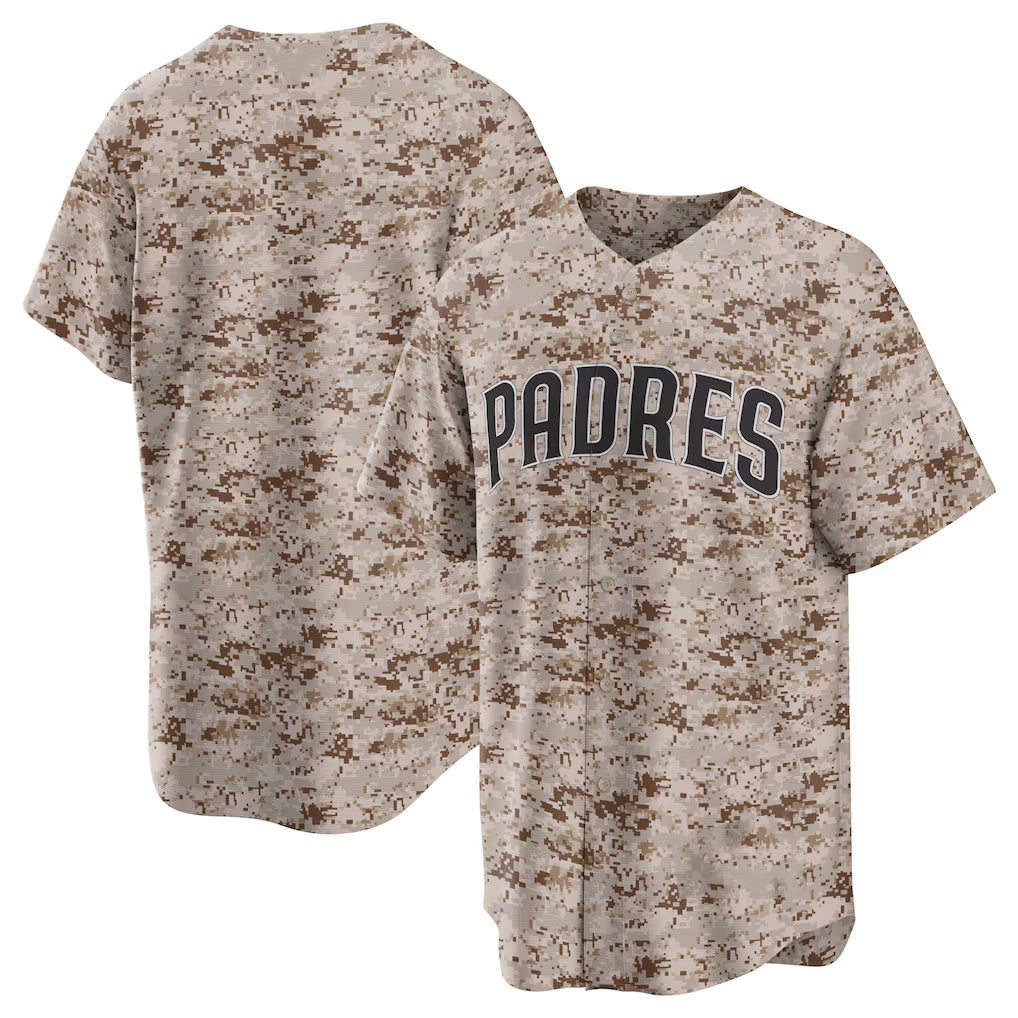 San Diego Padres Camo Fotopoulosg USMC Alternate Replica Team Jersey