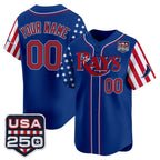Custom Tampa Bay Rays America 250 Edition Vapor Premier Limited Royal Fotopoulosg Stitched Jerseys
