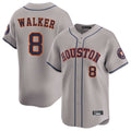 Houston Astros #8 Christian Walker Player Gray Fotopoulosg Home Limited Stitched Jerseys