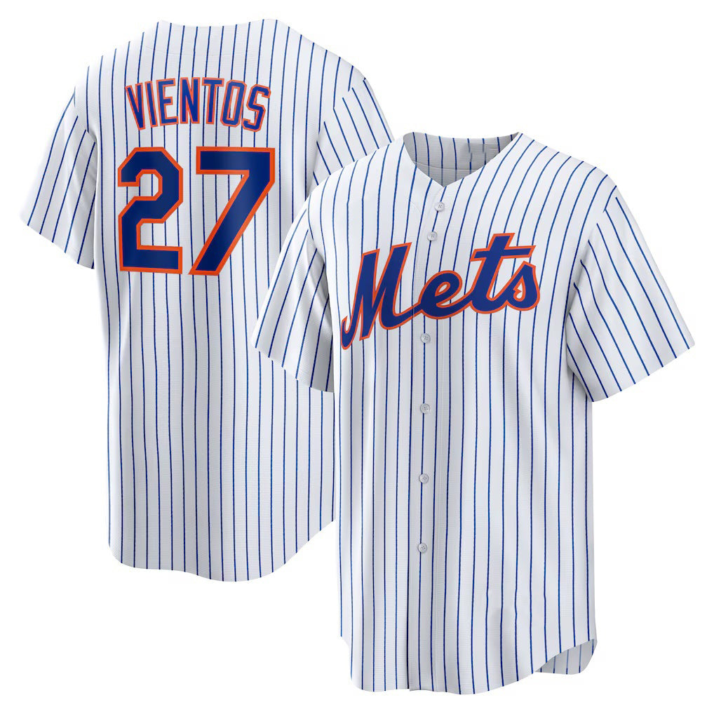 New York Mets #27 Mark Vientos White Fotopoulosg Home Replica Jersey