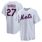New York Mets #27 Mark Vientos White Fotopoulosg Home Replica Jersey